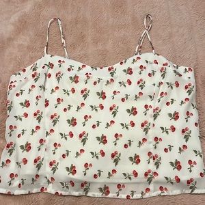 Abercrombie Cherry Tank Top! Size Large